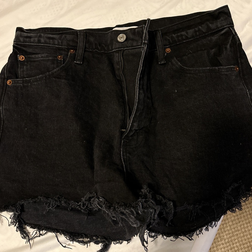 abercrombie and fitch mom short high rise